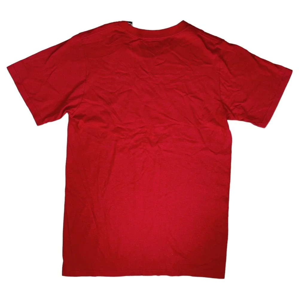 Adidas Size Small logo‎ Men's Graphic T-Shirt Climalite red Short Sleeve NWT